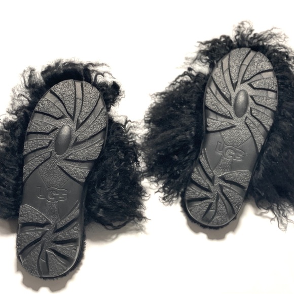 UGG Classic Coquette Mongolian Black SLIPPERS - WOMEN'S - Picture 5 of 5